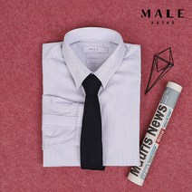 매일24365 MALE24365 핀스트라이프 레귤러 카라 드레스 셔츠 (VRA1WD1142)