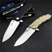 멀티툴 zero tolerance zt0562 tactical 접는 칼 5cr15mov blade g10 핸들 야외 사냥 캠핑 칼 edc 다기능 도구, 02 Black Handle