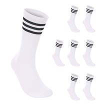 앤디모리슨 국내 생산 남녀 커플 삼선 장목 양말 8켤레