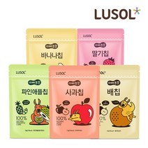 루솔 아빠농장 어린이 과일칩 4가지맛, 루솔 사과 에코칩