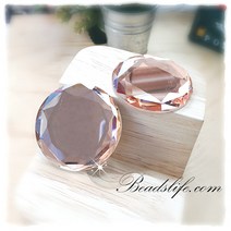 비즈라이프 40mm 원형 평면 판유리, 1개, 피치