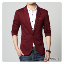 티피/Teepie남자 봄가을 멋스러운 스트리트 슬림핏 원버튼 블레이저 코트