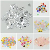 파티지엥 콘페티 컨페티 종이 결혼식 꽃가루 조화 장미 꽃잎, (컨)17.메탈 실버-30g