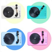 머레이 턴테이블 레트로 컬러 자동차 송풍구 차량용 방향제 선물, 추가랜덤피필방향제(9개입), 1개