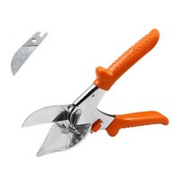 프라모델 건담 공구 용품 다중 각도 베벨 가위 전단 45-135 도 가장자리 마이터 사이딩 와이어 덕트 커터 PVC PE 플라스틱 파이프 호스 홈 도구, 2Pcs Yellow