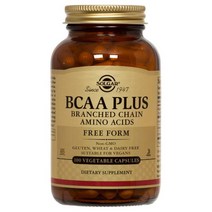 솔가 BCAA 플러스 아미노산 베지터블 캡슐 글루텐 프리 비건, 100개입, 1개