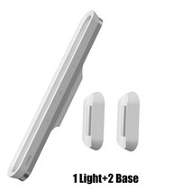 Baseus마그네틱 LED 책상 램프 충전식 무단 조광 캐비닛 조명 옷장 야간 조명, With 2 base_Stepless Dimming |