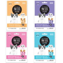 캣퓨어 미니스틱7g 8개입 [4종콤보] (4종 각1개씩) 고양이파우치, 1개, 참치&등푸른생선&흰살생선&닭가슴살&씨푸드&연어