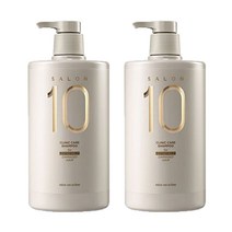 미쟝센 살롱 플러스 클리닉 10 샴푸 (극손상모발용)(대용량) 990ml 실크감촉 약산성 단백질샴푸, 2개