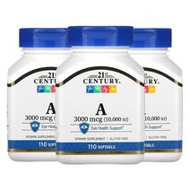 21세기센츄리 비타민 A 3 000mcg(10 000IU) 소프트젤 110정, 3팩