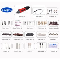 goxawee 82pcs 전기 드릴 미니 조각사 그라인더 전동 공구 세트 플렉스 샤프트 로터리 도구 dremel 용 액세서리, 협력사, 1337c-3045-141, 나