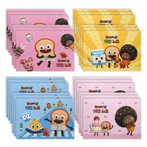 브레드이발소 초등 노트 15칸노트 4종 6권씩 24권, 세트