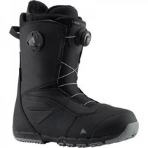 Burton 버튼 Ruler BOA 와이드 스노우보드부츠 - 2024 BURZ97Z 270186, Black, 10.0
