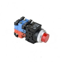 건흥전기 1A1B 조광 누름버튼 푸쉬온 스위치 12V AC DC 25mm KBL25M-2C11, 레드 [KBL25M-2CR11]