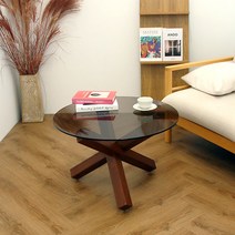 소파테이블 강화유리 좌식 거실테이블 디자인탁자 원형 티테이블