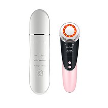 스킨 스크러버 페이셜 필링 EMS 여드름 및 블랙 헤드 리무버 라이트 광자 얼굴 타이트닝 안티 링클 가정용 Elitzia ETOF133, 한개옵션0