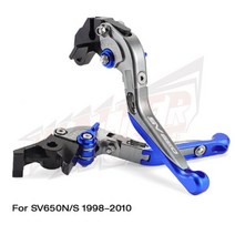 스즈키 SV650S/SV650X 튜닝 클러치 브레이크 레버, SV650 1998-2010 블루 그레이