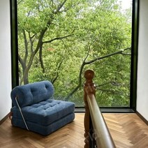 북유럽 리클라이너 1인용 소파 의자 편안한 의자 라운지 거실, 블루