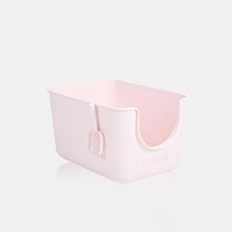 [본사직영ROMA]로마 굿똥-오픈형/3종 세트 고양이화장실 평판형 초대형 특대형, 핑크