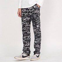 토브 레터링 남성 방한 기모 바지