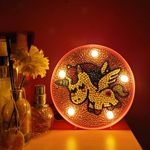아하코리아 LED 무드등 보석십자수, 7.리본토끼