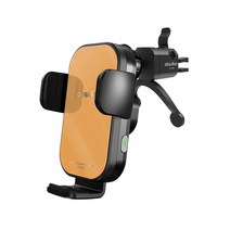 옵시디언 차량용 듀얼코일 핸드폰 휴대폰 무선충전거치대 CT-W16 Z플립4, 5.묶음패키지(송풍구 3점집게형), 카멜