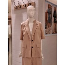 숲 AK수원점 SOUP 투버튼 칼라 반팔 재킷 (SZ6JK30)