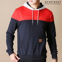 하트비트 페오른 후드티 절개 베이직핏 배색 긴팔 티셔츠 커플룩 단체복 빅사이즈 단체티 커플티 남자 여자 남여공용