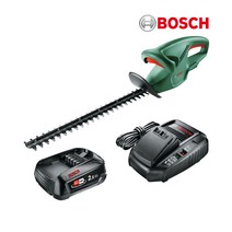 보쉬 충전 헤지커터 EasyHedgeCut18V-45 2.5Ah AL1830CV 세트 양날 전정기 가지치기, 1개