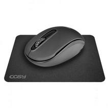 Home&Office 듀얼 리시버 C타입+USB-A 겸용 무선마우스 마우스패드 세트 스마트폰 태블릿 노트북 컴퓨터 맥북 LG그램 갤럭시북 추천, 블랙