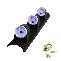 타코미터 RPM 속도 측정기 52mm 23939 black car triple kit, 없음