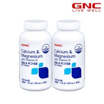 GNC [GNC] 칼슘 앤 마그네슘 비타민D (90정) 45일분 x 2개