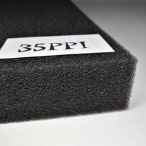 수족관 액세서리 실용적인 생화학적 장식 코튼 스폰지 필터 물고기 연못 블랙 폼, 35PPI_50cmx50cmx4cm