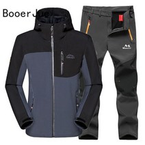 오버롤보드복따뜻한 소프트셸 플리스 하이킹 자켓 트레킹 캠프 코트 세트 바지 남성용 겨울 방수 낚시 스