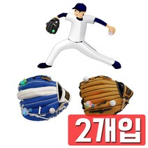 액세사리를 꽂아 팬심을 뽐내는 야구 글러브 X 2개입, 쿠팡 일고11.5_좌투블랙