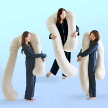 푹신빵빵 U자바디필로우 특대 솜노스 4m 바디필로우1p커버2p, 시티그레이 바디필로우1(본체+커버)+시티그레이 커버2, 시티그레이