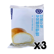 연세우유 우유생크림빵, 130g, 3개