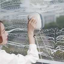 The Bund 아파트 유리창 청소 베란다 창문 자석창문닦이(15-24mm 두께 적합), 1개