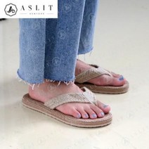 [바보사랑] 여성 에스파듀 마 스트랩 플랫 여름 슬리퍼