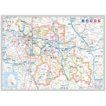 나우맵 용인시지도 코팅 - 경기도 수도권 도로 행정 전도