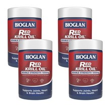 Bioglan 바이오글란 레드 크릴오일 Red Krill Oil 1000mg 60정, 4개