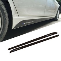BMW 사이드 스티커 M퍼포먼스 사이드 데칼 엠블럼 전차종 사용가능, 1개, 유광5D카본