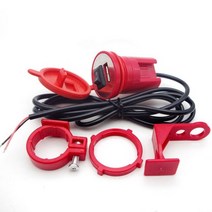 오토바이 USB 충전기 혼다 Dio Af35 27 Af28 Af24 Pcx 150 Af34 Af62 Ruckus Crf250r 오늘 원숭이 Z50 Crf, RED