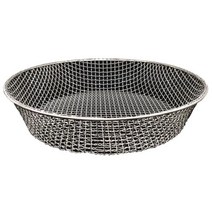 대형 채반 모래 자갈 돌 선별기 소쿠리 거름망 스텐망 채망, 20mm 메쉬 (직경 43cm)