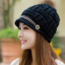 승마 니트 벙거지 모자 / 겨울모자 버킷햇 털모자