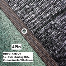 가제보 캐노피천막 48 12 핀 블랙 HDPE 자외선 차단 그물 전망대 쉼터 야외 퍼걸라 캐노피 커버 농업 온실, 01 4Pin anti-aging_21 3x8m