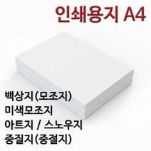 종이백화점 인쇄용지 A4 백상지 모조지 미색모조지 아트지 스노우지 중질지 중절지 주보용지 상장용지, 220g 벡상지 A4, 100매