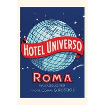 (영문도서) Vintage Journal Hotel Universo Rome Poster Paperback, Found Image Press, English, 9781648112959
