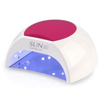 휴대용 SUNUV SUN2C 48W 네일 램프 UV 건조기 UVLED 젤 적외선 센서 로즈 실리콘 패드 살롱 사용, 01 rosepink_01 미국