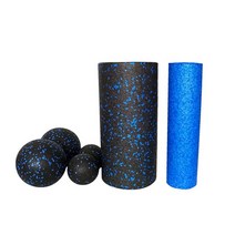 롤아웃 뱃살 빼는 코어 운동 기구 epp foam roller muscle 롤러 피트니스 공 세트 relax yoga block for yoga 마사지 및 피트니스 물리 치료, 밝은 회색